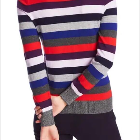 Court & Rowe NEW Metallic Stripe Sweater XLarge - Picture 2 of 8